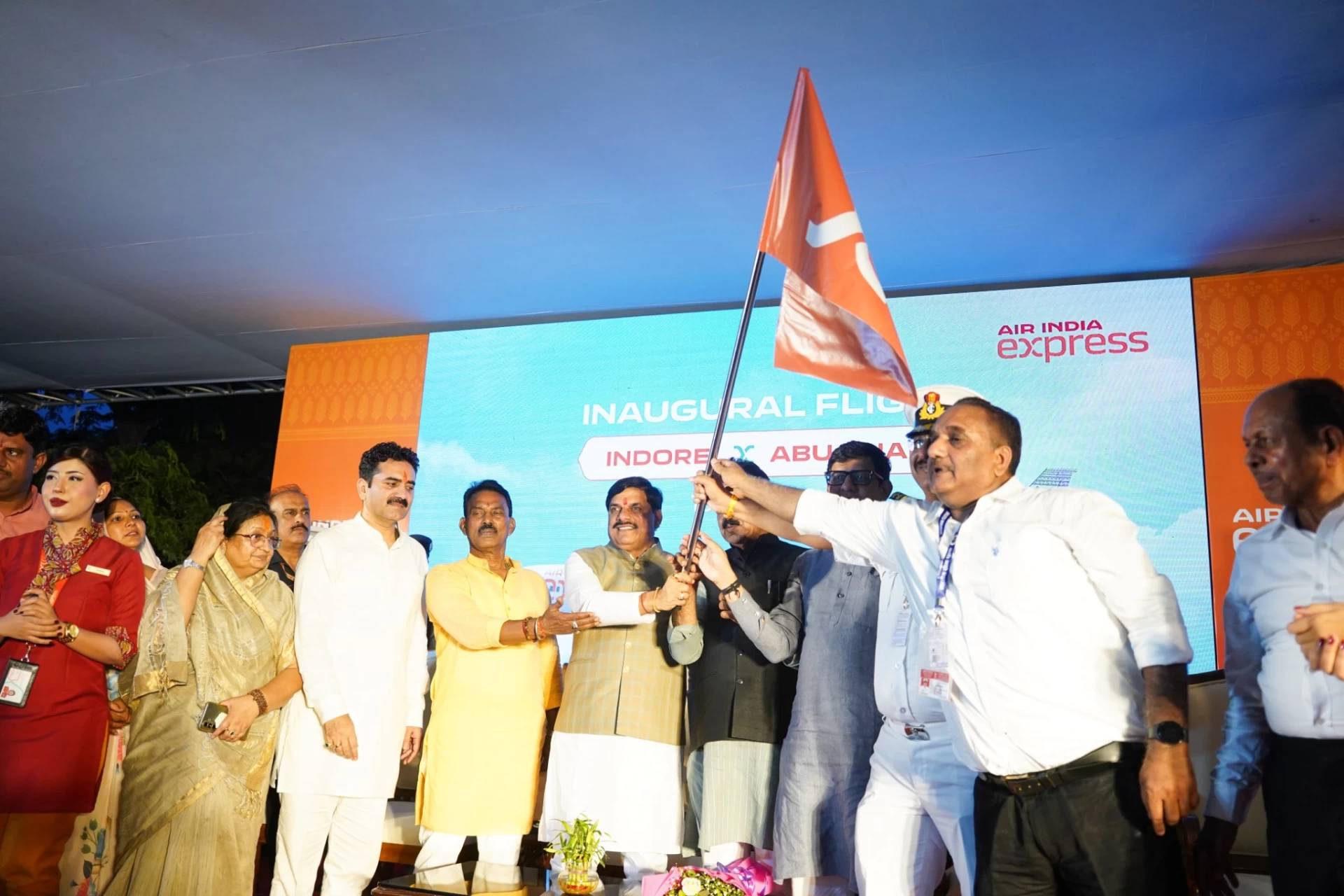 Direct flight from Indore to Abu Dhabi resumes, Chief Minister flags off first flight