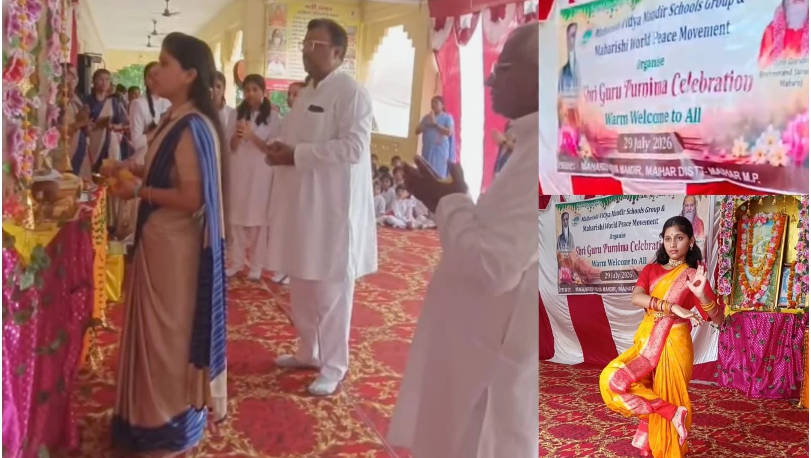 Guru Purnima festival celebrated with great enthusiasm at Maharishi Vidya Mandir