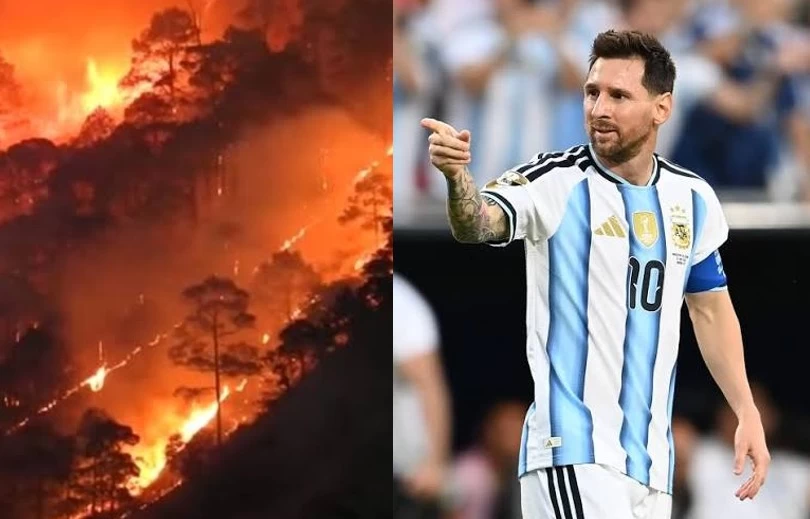 Messi steps forward to help those affected by the forest fires in Madrid