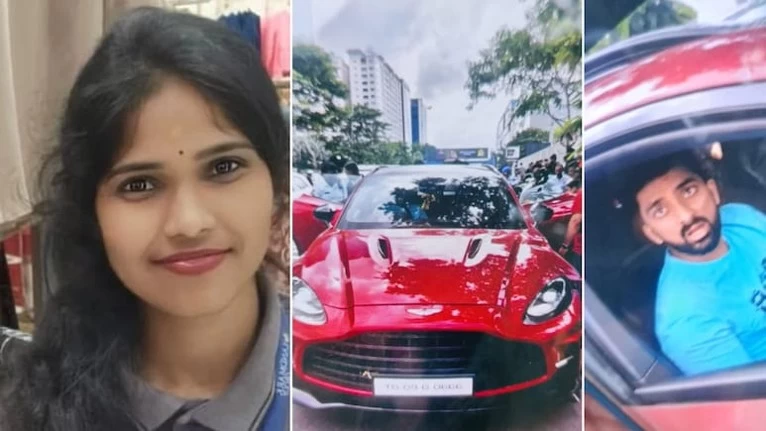 A 26-year-old woman was killed by a speeding Aston Martin in Hyderabad