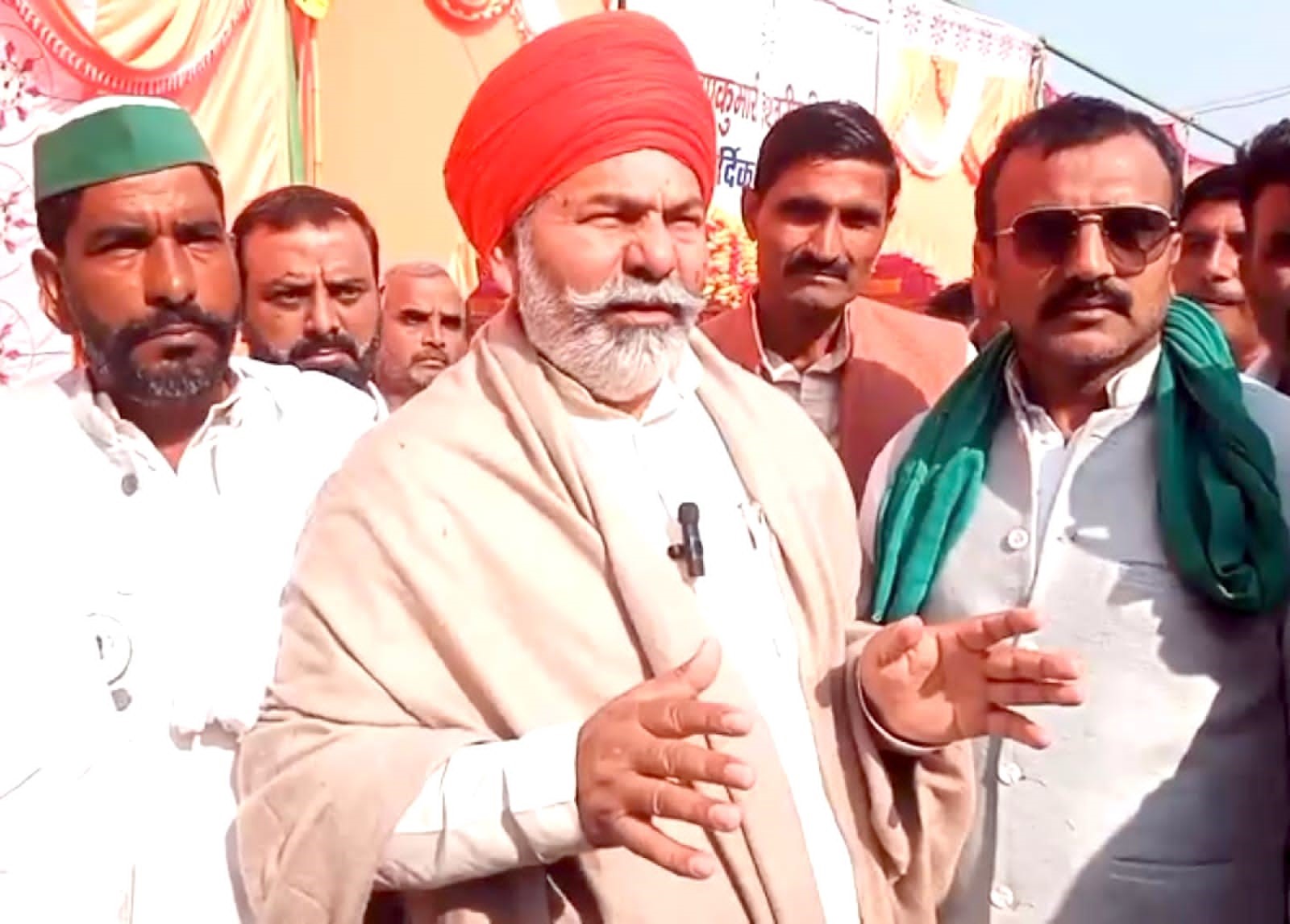 Rakesh Tikait expressed displeasure over the statement of UP Agriculture Minister