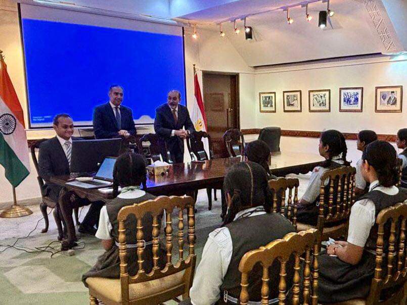 दून वैली पब्लिक स्कूल के विद्यार्थियों ने किया इजिप्ट दूतावास का भ्रमण