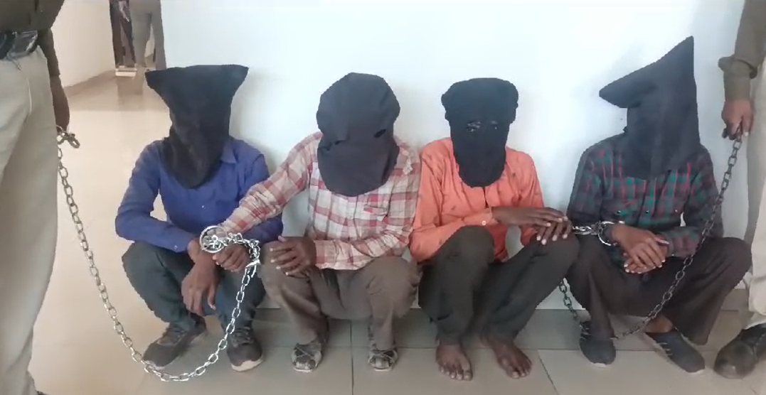 माधवनगर पुलिस ने चार शातिर चोरों को पकड़ा