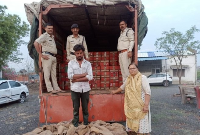 लाखों रुपए कीमती बीयर की 520 पेटियां जप्त, एक आरोपी गिरफ्तार