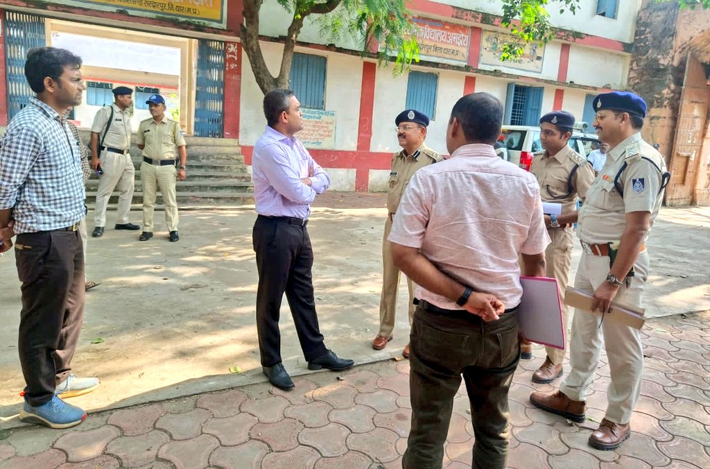 विधानसभा क्षेत्र सरदारपुर के मतदान केंद्रों का निरीक्षण