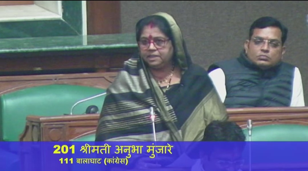 शिक्षा, स्वास्थ्य, सिंचाई,पुल-पुलिया व किसानों की धान की दर को लेकर सदन में गरजी अनुभा