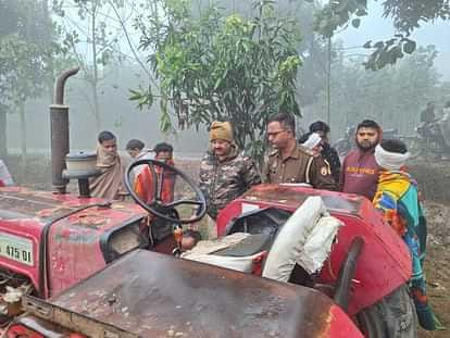 A young man died a painful death after being crushed under the wheels of a tractor