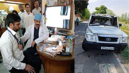 सीएम योगी की सभा में जा रहे एसडीएम की गाड़ी पलटी