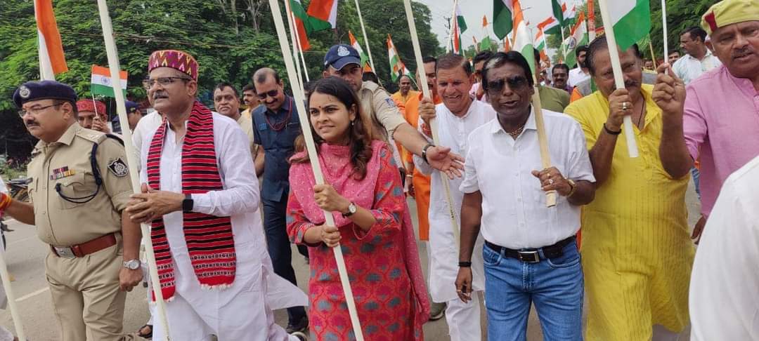 शाजापुर में निकाली गयी तिरंगा यात्रा