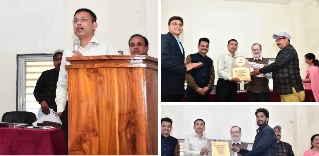 दमोह में नवीन व्यावसायिक शिक्षा के क्षेत्र में उत्कृष्ट कार्य करने वाले प्राचार्यों एवं व्यावसायिक प्रशिक्षकों का किया सम्मान