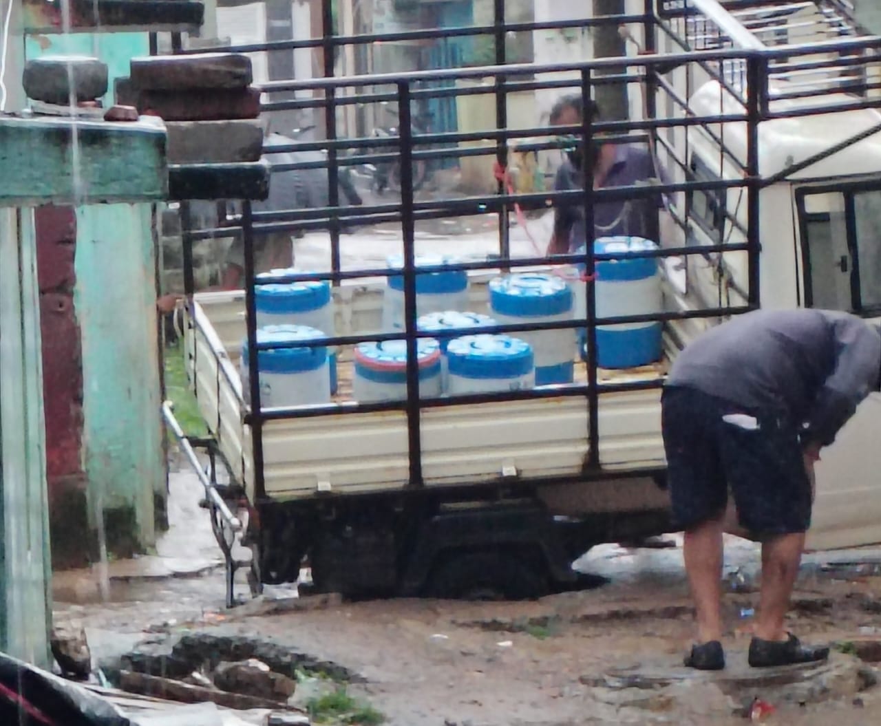 स्मार्ट सिटी सतना की पहचान, गलियों में जलभराव