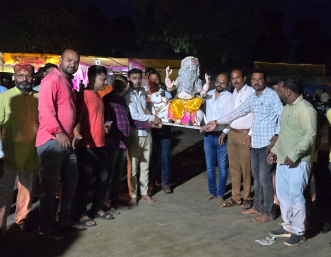 दमोह भाजपा कार्यालय में विराजे विघ्नहर्ता भगवान श्री गणेश