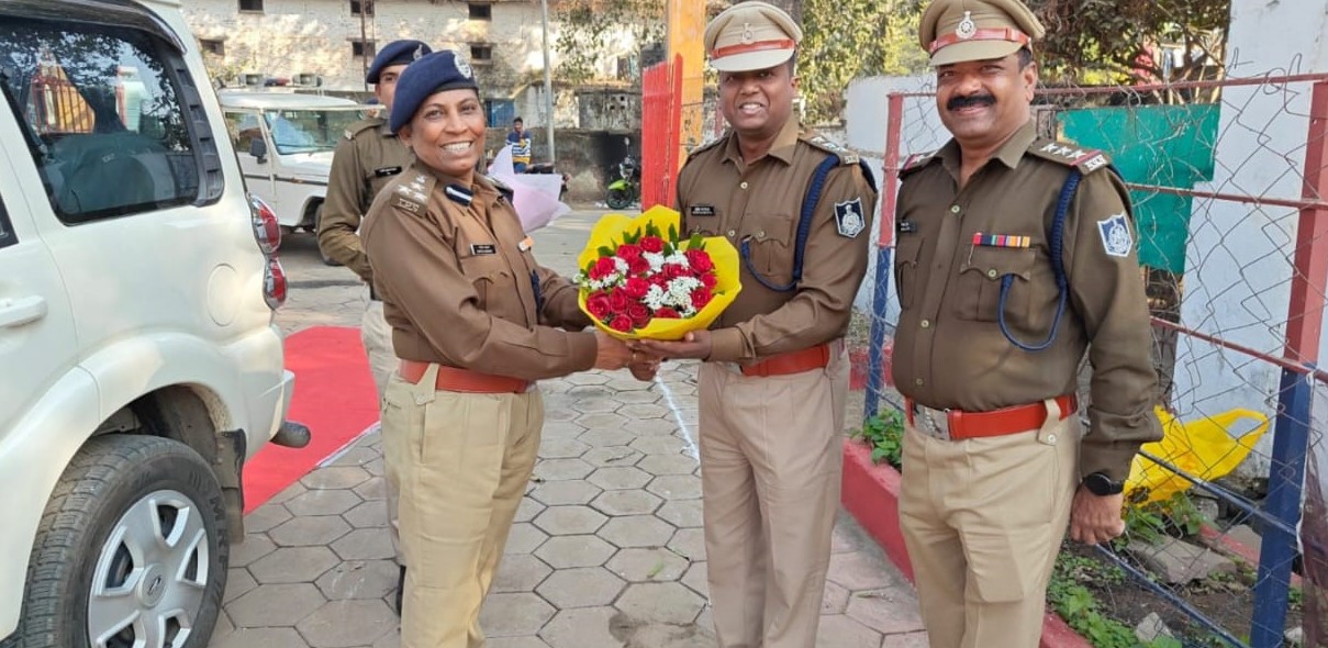 पुलिस उपमहानिरीक्षक शहडोल द्वारा थाना कोतवाली अनूपपुर का वार्षिक निरीक्षण 