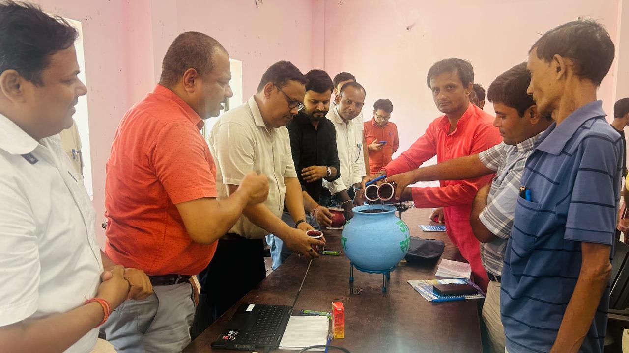 Training on water quality testing and maintenance organised for pump operators in Shivhar