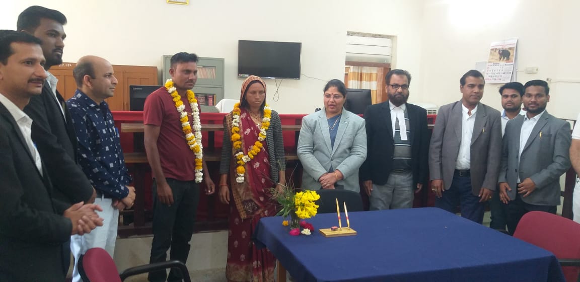 नेशनल लोक अदालत में हुआ 1101 मामलों का निराकरण