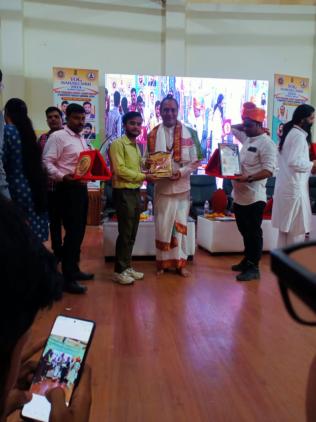 Prashant Kumar Gautam honoured with Guest of Honour at National Yoga Mahakumbh