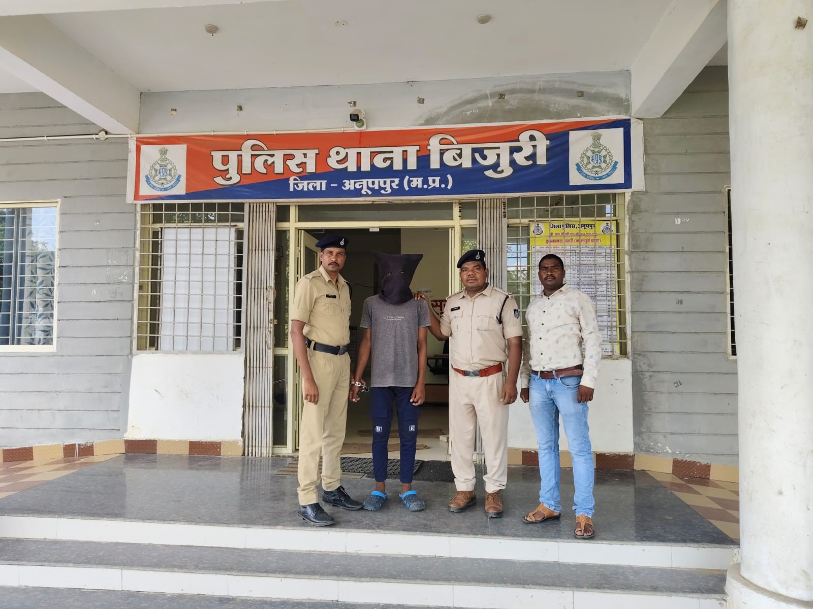 बिजुरी पुलिस ने अज्ञात अंधे कत्ल की घटना का 12 घंटे मे किया खुलासा