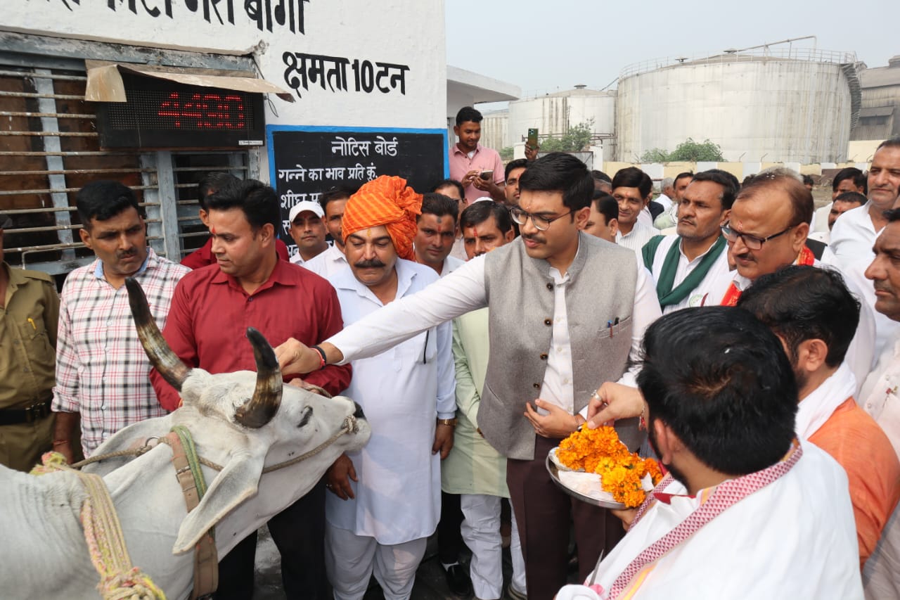 दि किसान को-आपरेटिव सरसावा शुगर मिल का पेराई सत्र हुआ शुरू