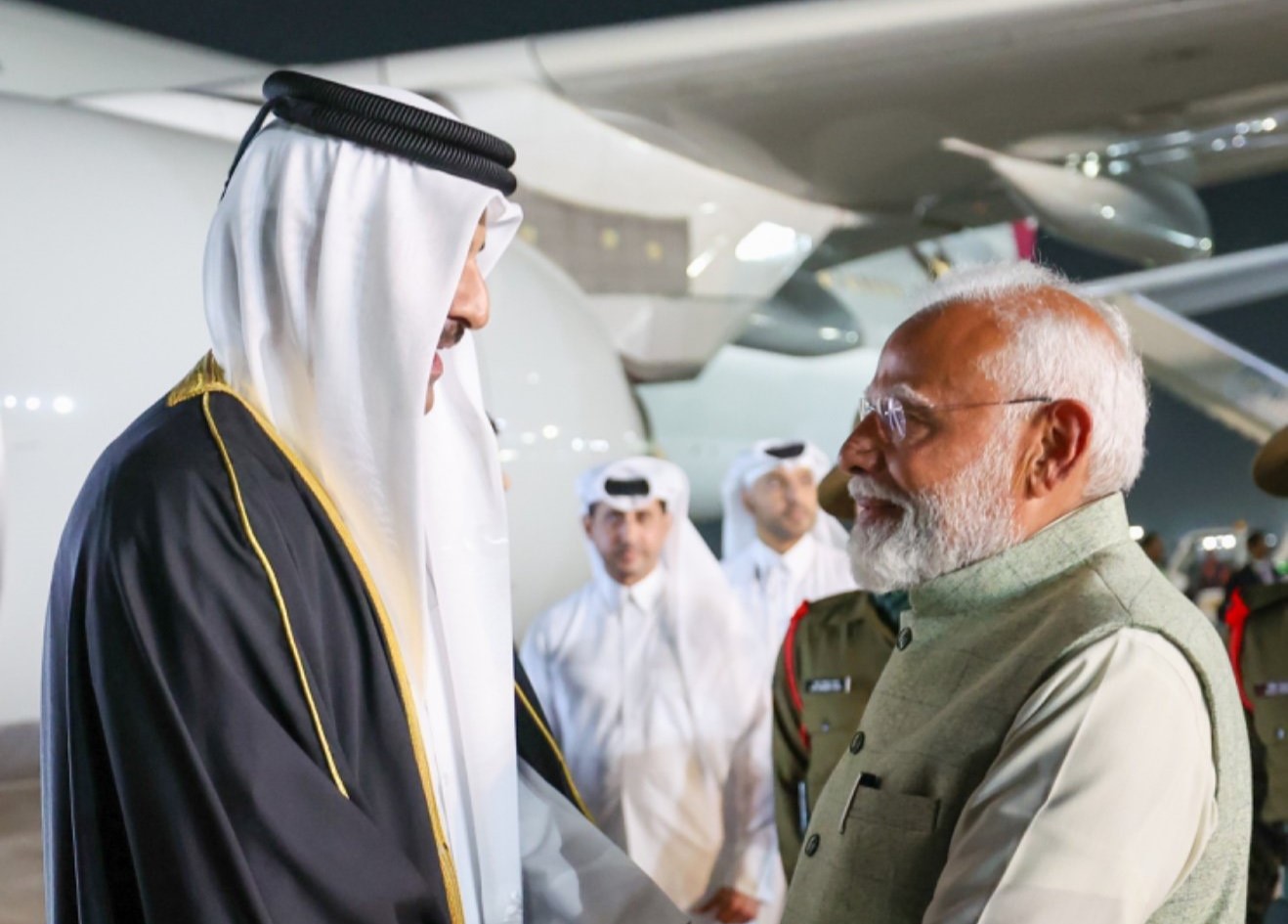 भारत पहुंचे कतर के अमीर