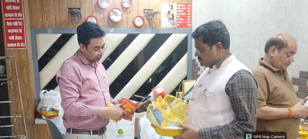 In Saharanpur, food items were checked at sweet shops on the instructions of District Magistrate Manish Bansal