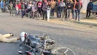 छपरा-सीवान हाईवे पर ऐसा हुआ सड़क हादसा