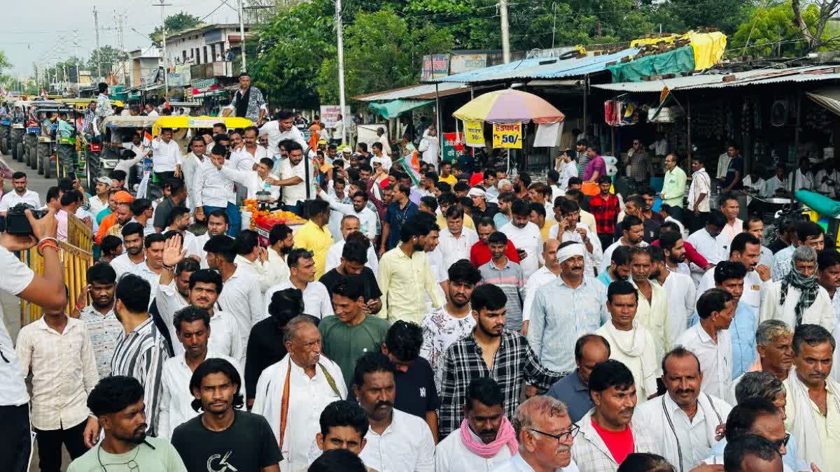 इंदौर में पुलिस ने किसान न्याय यात्रा को रोका