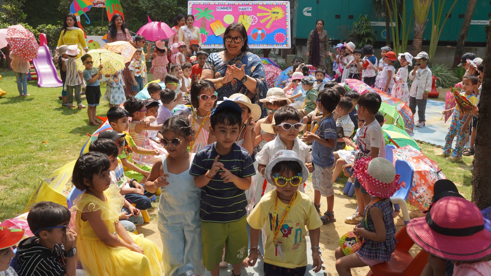 देवबंद के दून वैली पब्लिक स्कूल में प्ले ग्रुप व नर्सरी के बच्चों ने लिया पूल एवं ग्रीष्मकालीन थीम पार्टी का आनंद