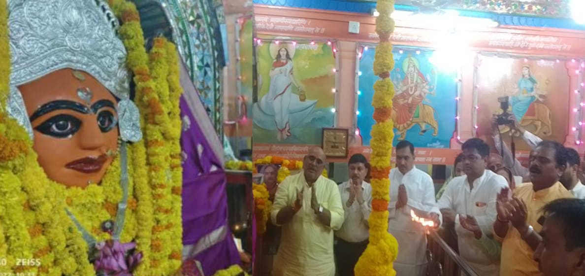 मालवी भाभी  प्रतीक्षा नैय्यर ने लिया मां राजराजेश्वरी का आशीर्वाद