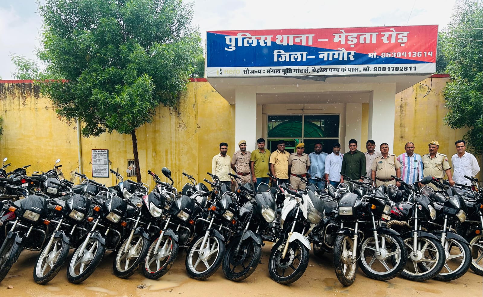 30 bikes seized from bike thief's hideouts in Merta Road
