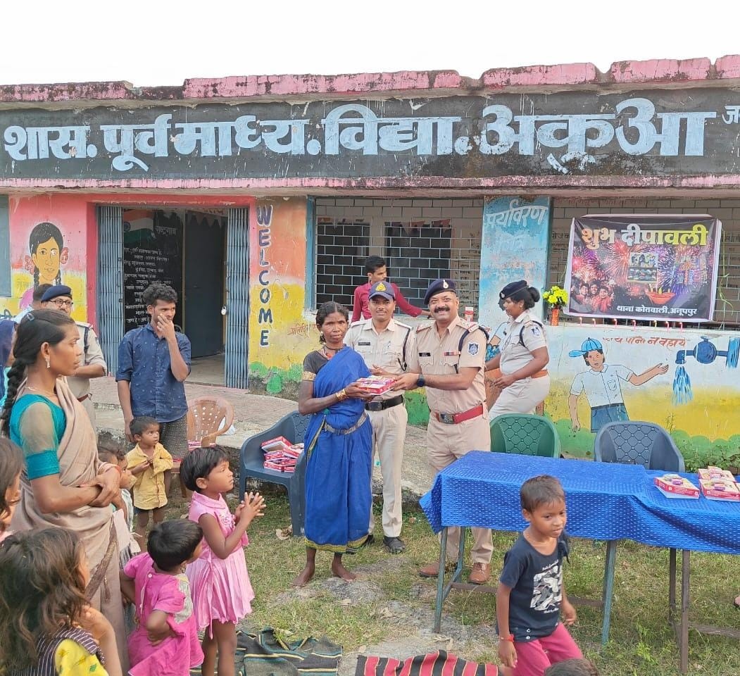 अनूपपुर कोतवाली थाना पुलिस ने चलाया 'हर घर दिवाली' अभियान