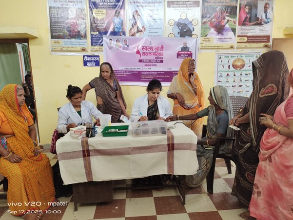 मंदसौर में स्वास्थ्य शिविर का आयोजन