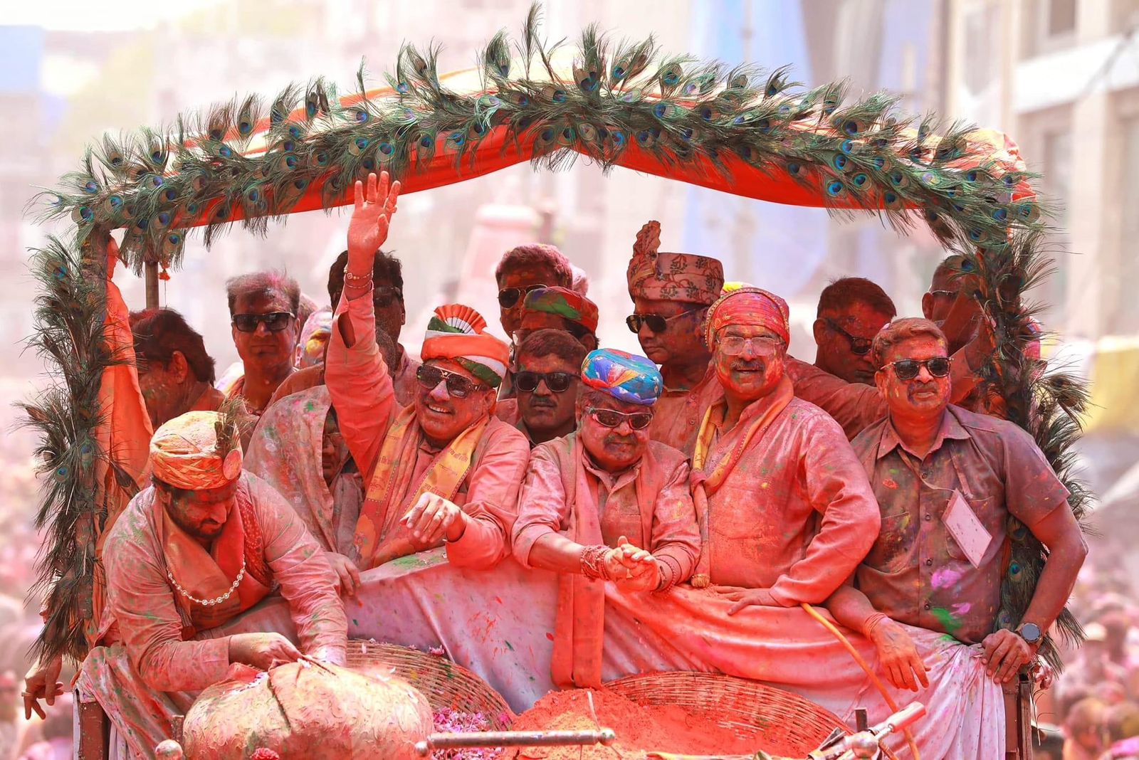 Indore drenched in colors