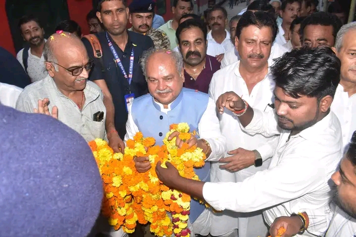 मध्य प्रदेश विधानसभा अध्यक्ष श्री नरेन्द्र सिंह तोमर जी का हुआ ऐतिहासिक स्वागत