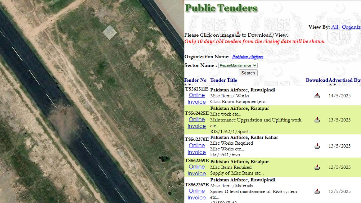 पाकिस्तान ने खुद ही दिया तबाह एयरबेस का अब तक का सबसे बड़ा सबूत