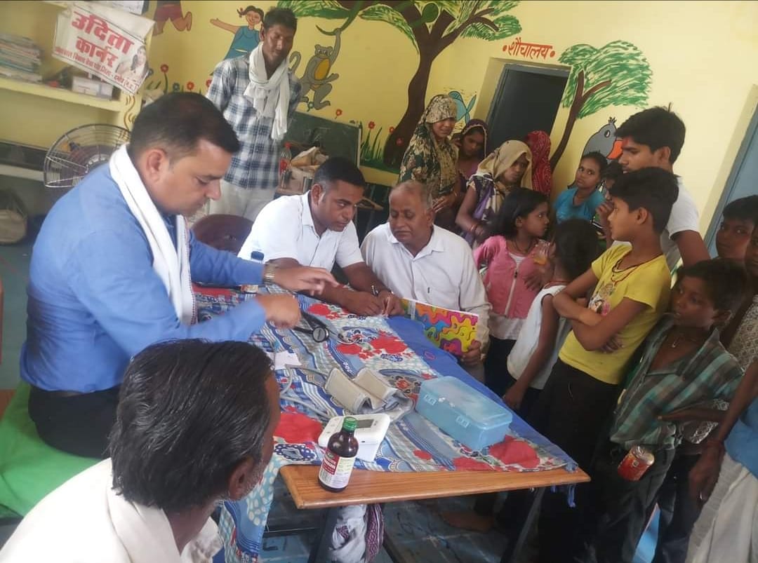Free medical camp concluded in village Madia Devi Singh of Block Patera