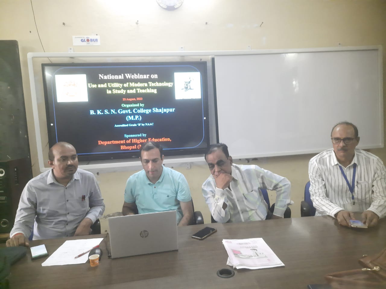 शाजापुर में बी.के.एस.एन महाविद्यालय में आधुनिक तकनीक के उपयोग पर राष्ट्रीय वेबीनार का आयोजन