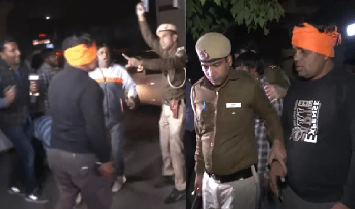 पुलिस वैन पर लैब के बाहर तलवारों से लैस लोगों के एक समूह ने हमला, कहा