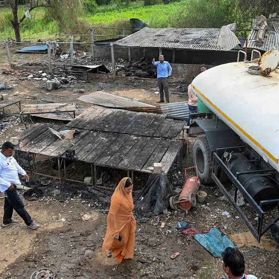 Massive explosion at illegal firecracker factory in Ahmedabad, 9 dead