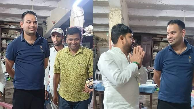 अचानक थाना पहुंचे तेजप्रताप यादव