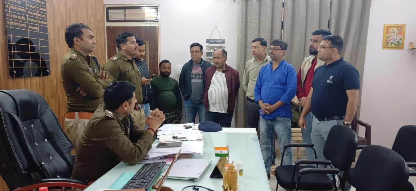 सिटी कोतवाली क्षेत्र के शालीमार मार्केट के व्यापारी पहुंचे कोतवाली