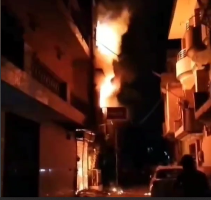 Fire in shop house in Gwalior