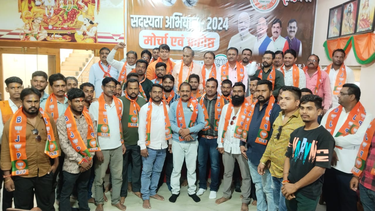 सेवादल कांग्रेस जिला उपाध्यक्ष मोहित दमाहे आधा सैकड़ा युवाओं के साथ भाजपा में शामिल