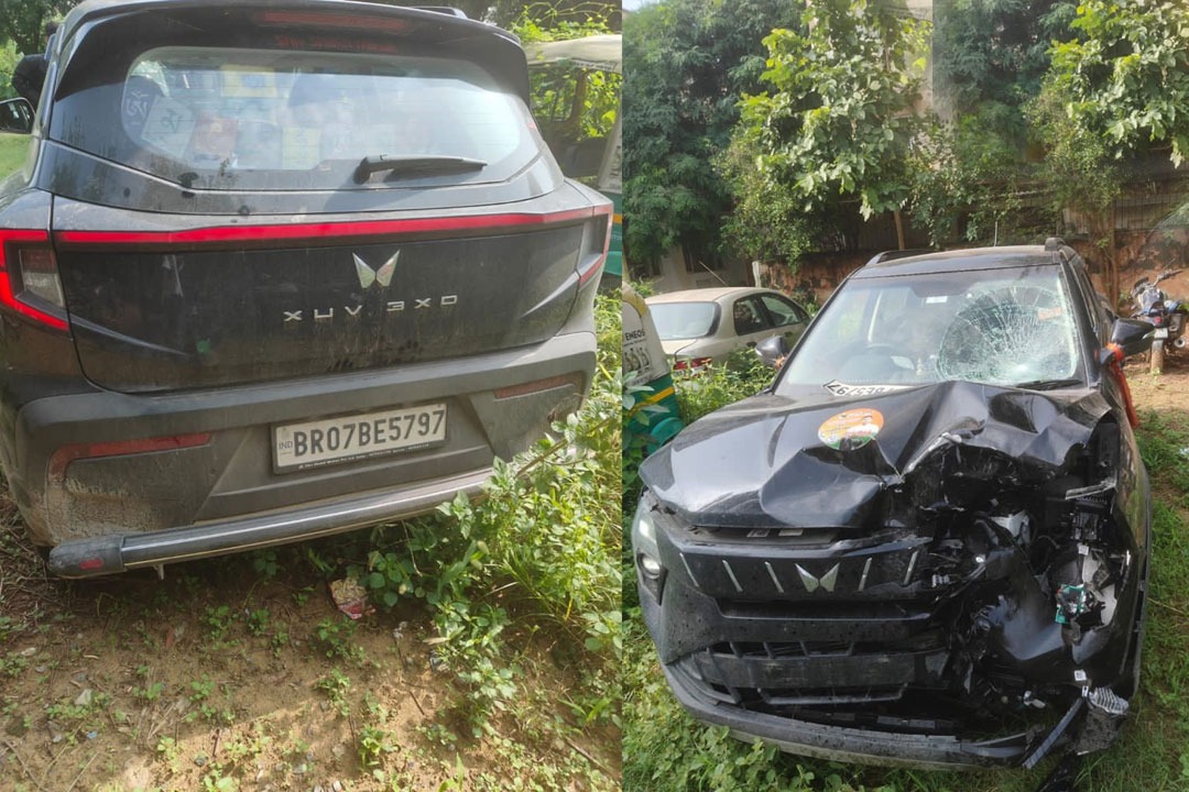 सौरव गांगुली की कार का एक्सीडेंट