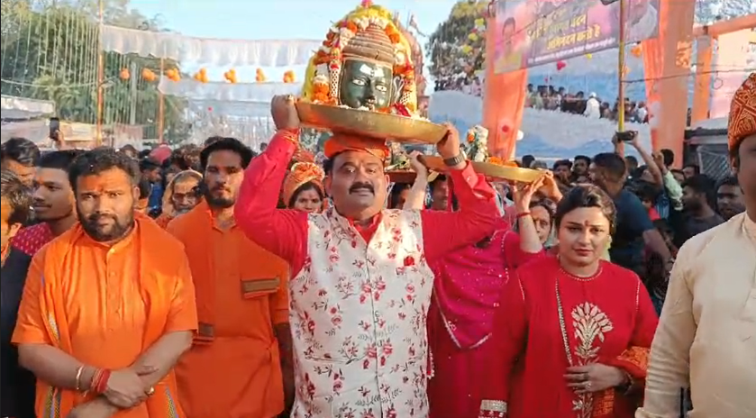 Bholenath ji's marriage procession was taken out with great pomp in Vijayraghavgarh, Katni.