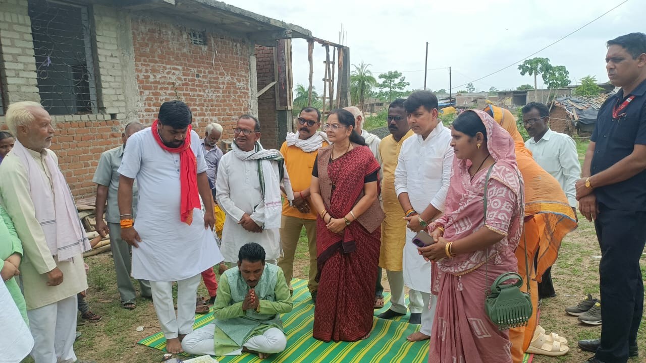 बम्हनी के पोटियापाट धाम में सांसद भारती पारधी ने किया सांस्कृतिक भवन का भूमिपूजन